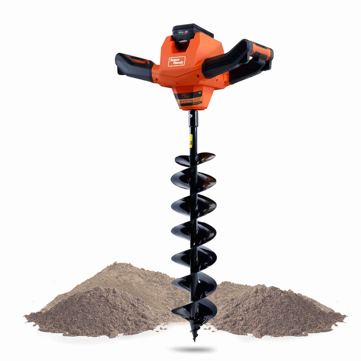 SuperHandy 1-man 48V 2Ah Electric Earth Auger 30" bit Auger Powerhead with 6-in Bit(s) Included GUO018