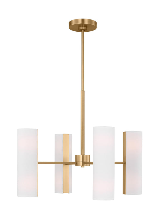Scott Living Capalino 8 -Light Satin Brass Modern/contemporary For Use in Dining Rooms, Foyers, Kitchens, Living Rooms Chandelier