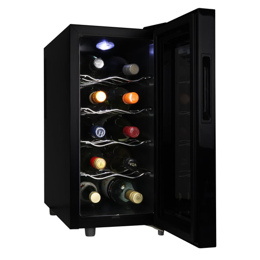 Koolatron 10-in W 10 -Bottles Black 10 Bottle Capacity Freestanding Indoor Wine Cooler