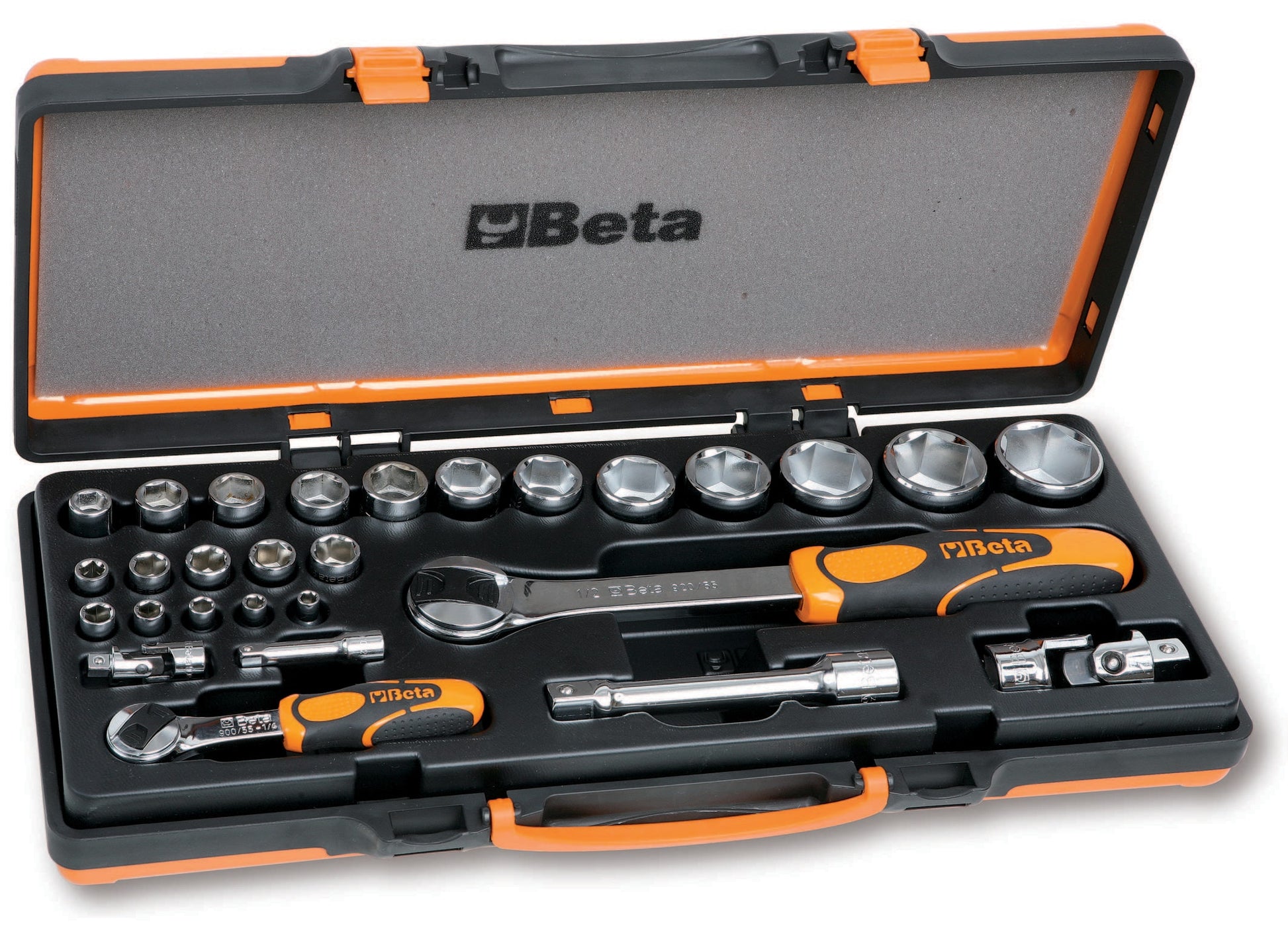 Beta 1/4-in Drive Metric Intermediate Socket Set (28-Pieces) 9020807