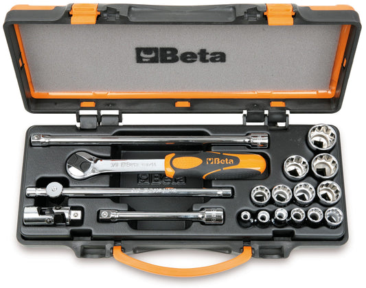 Beta 3/8-in Drive Standard (SAE) Intermediate Socket Set (18-Pieces) 9100925