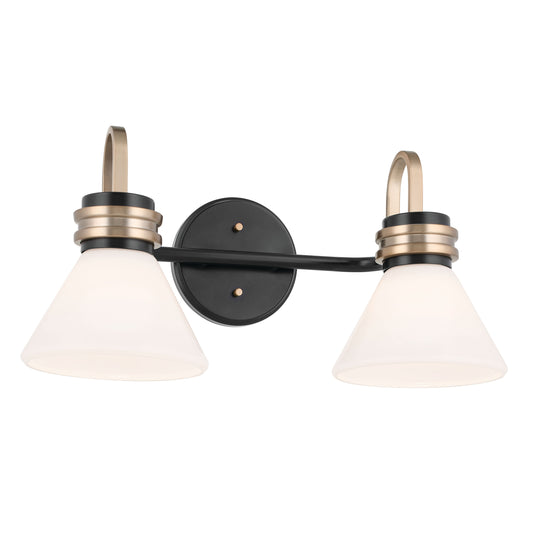 Kichler Farum 19.25-in 2 -Light Black Modern/contemporary Vanity light 5384733