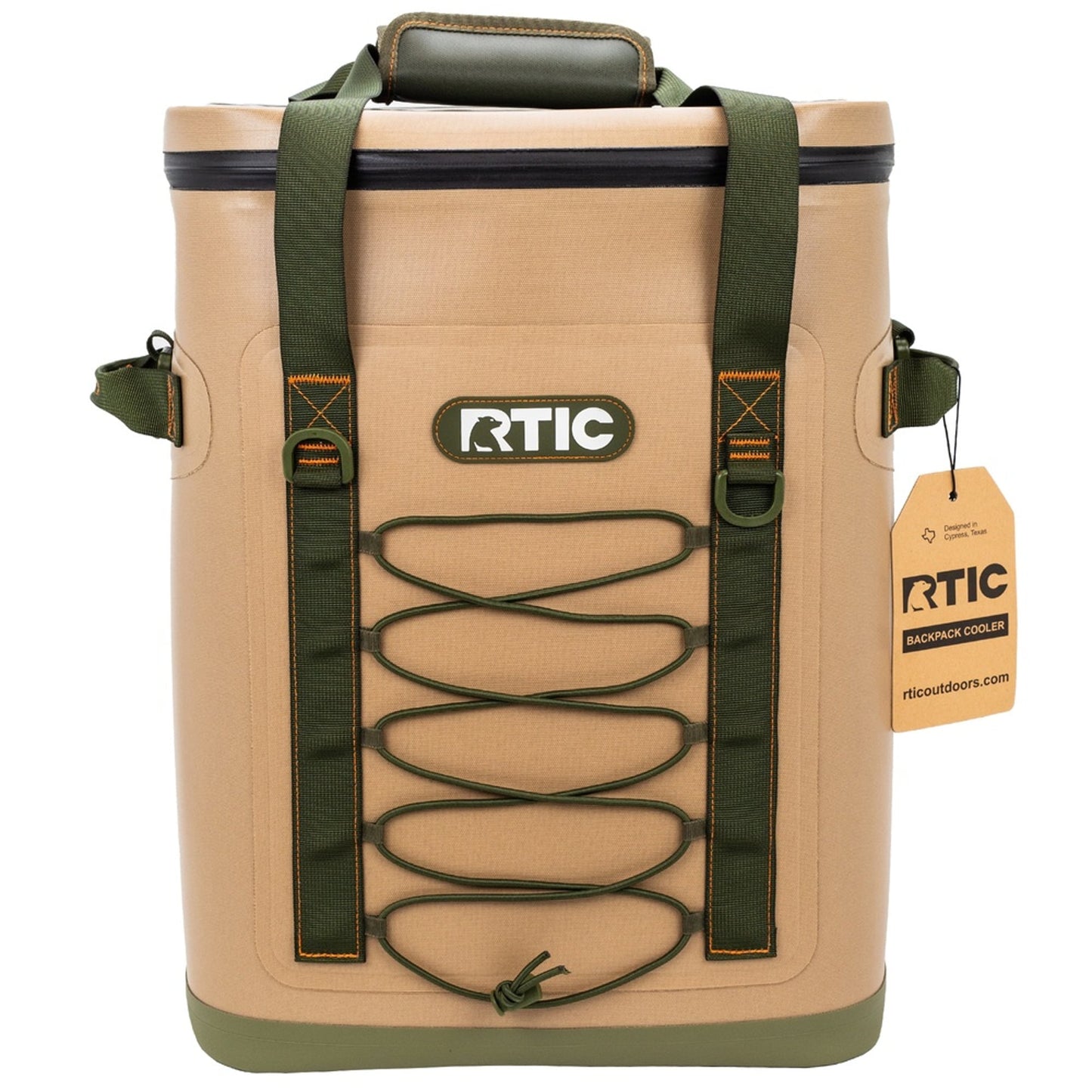 RTIC Outdoors Tan 30 Cans Insulated Backpack Cooler 6013