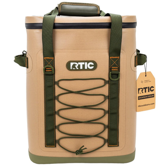 RTIC Outdoors Tan 30 Cans Insulated Backpack Cooler 6013