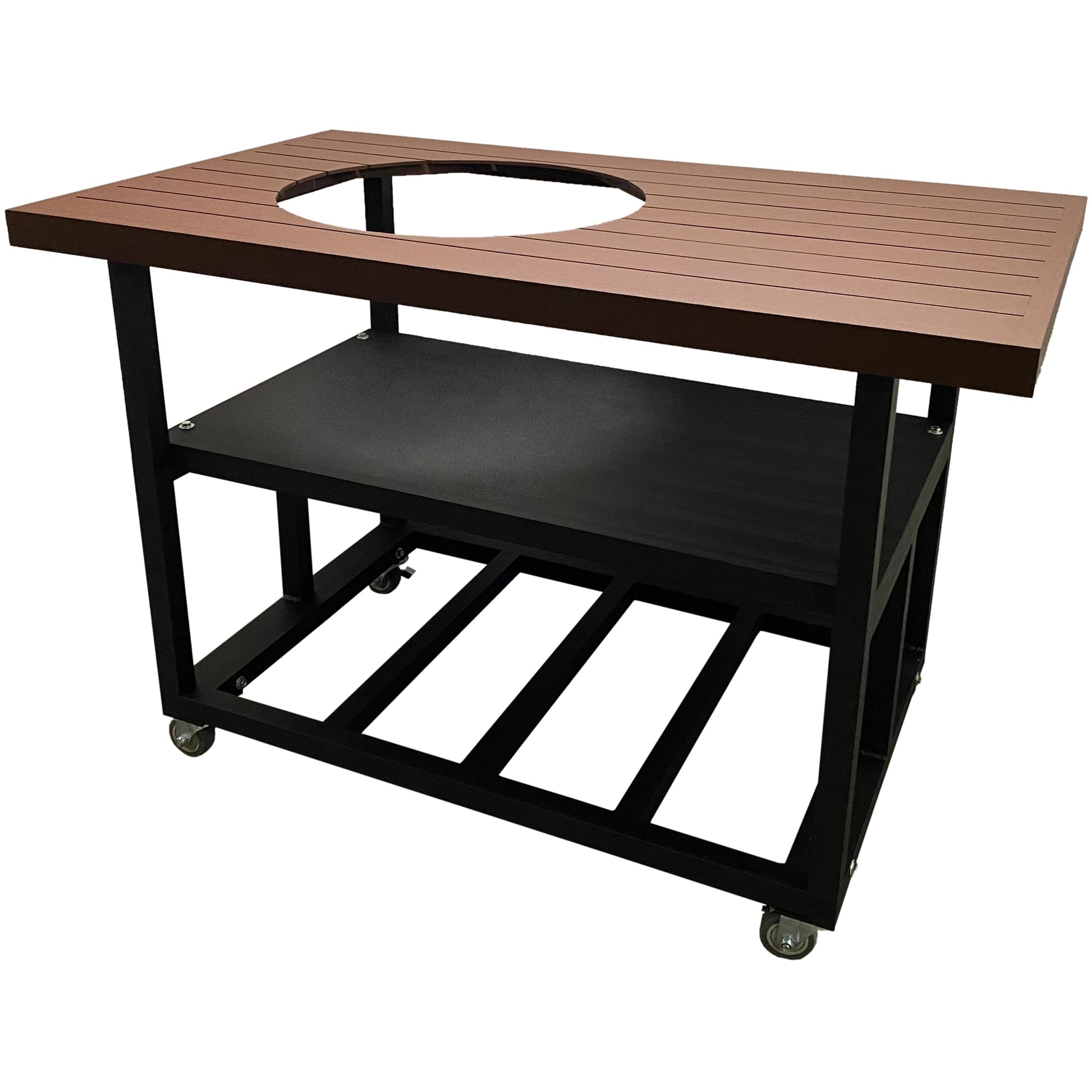 HEATMASTER Kamado Joe Classic I Table Brown Aluminum Grill Cart PCEKDKJCIRST