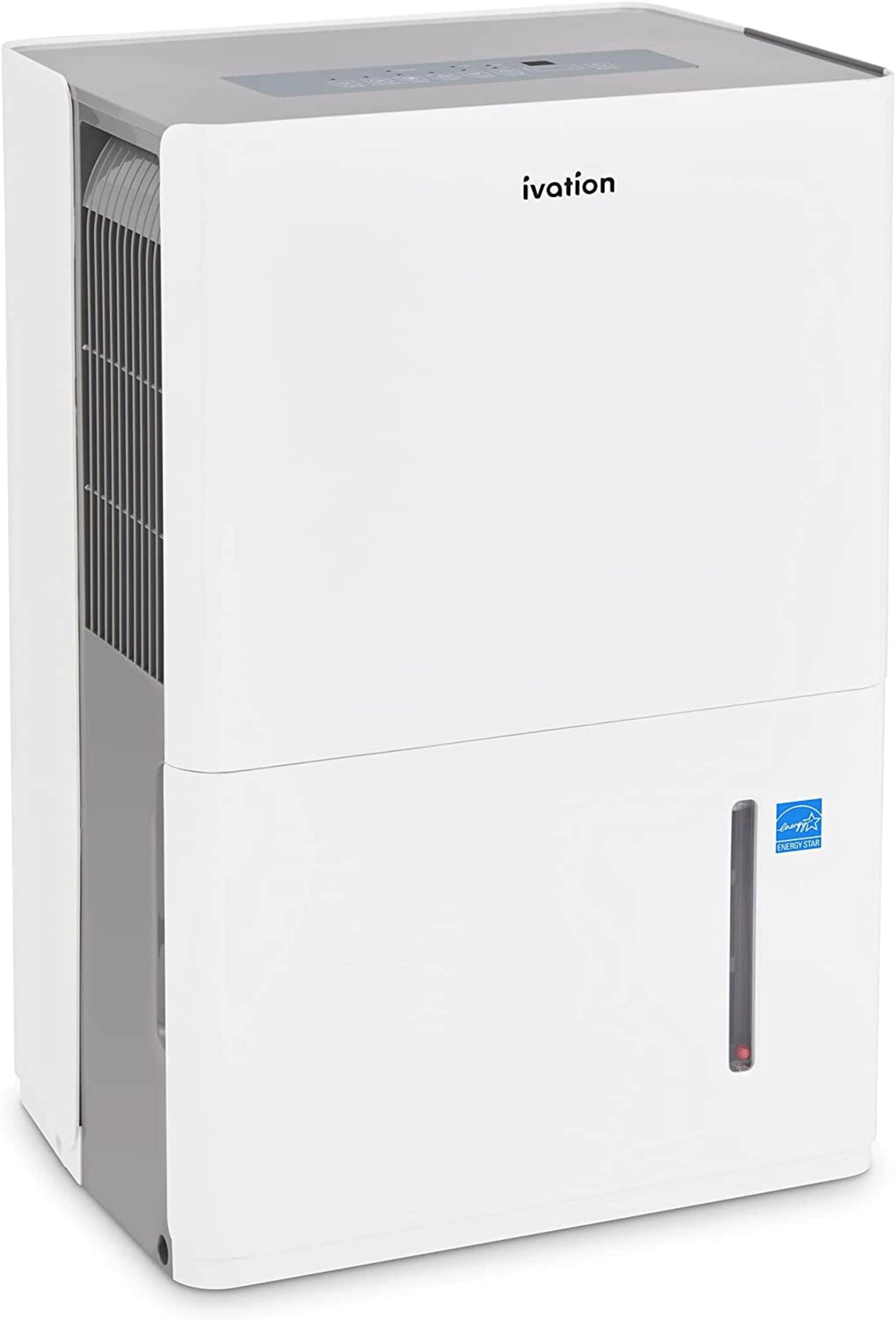 Ivation 50-Pint 2-Speed Dehumidifier with Built-In Pump ENERGY STAR (For Rooms 3001+ sq ft) IVAMDH50P