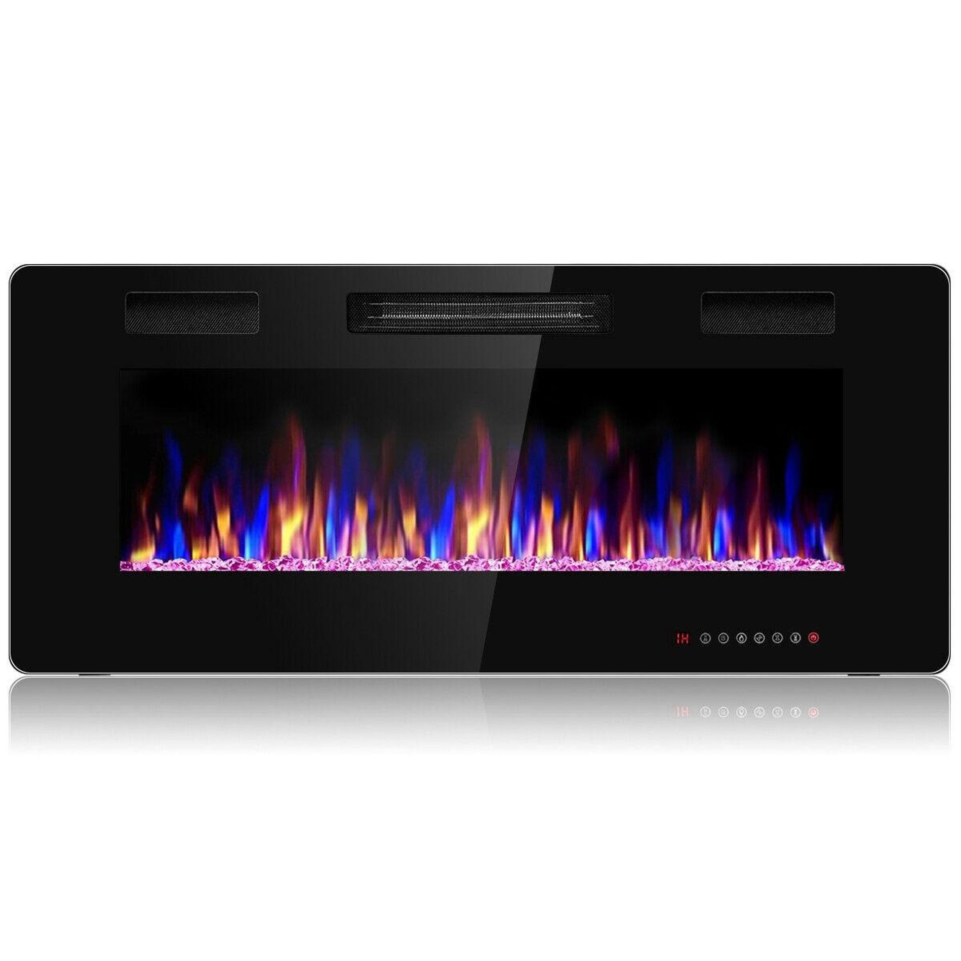 BABOOM 42-in W Black Fan-forced Electric Fireplace BOM-24704-CO