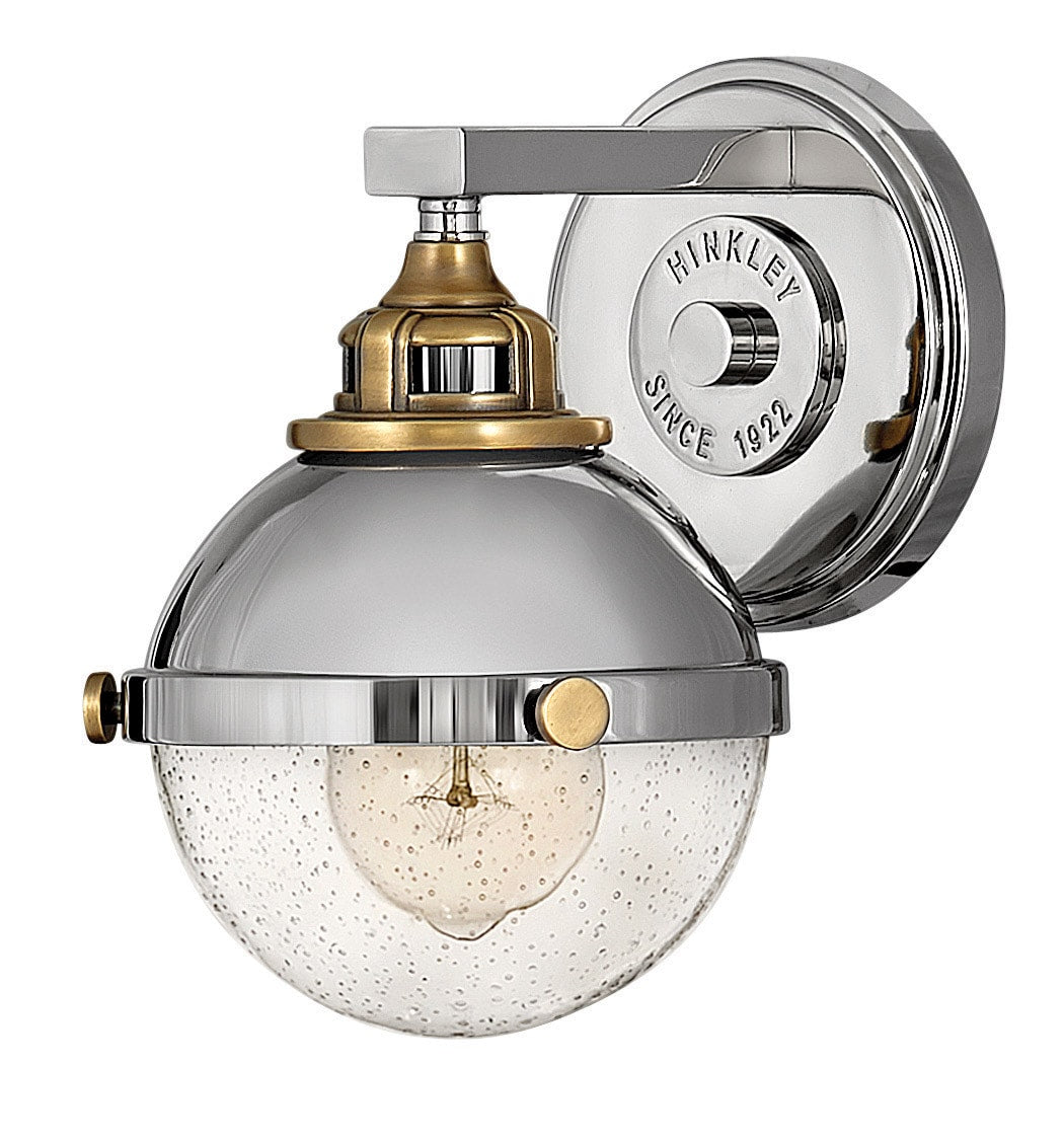 Hinkley Fletcher 6.25-in 1 -Light Polished Nickel Traditional Vanity light 5663039
