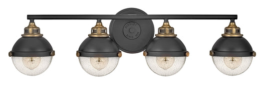 Hinkley Fletcher 32-in 4 -Light Satin Black Traditional Vanity light 6808178