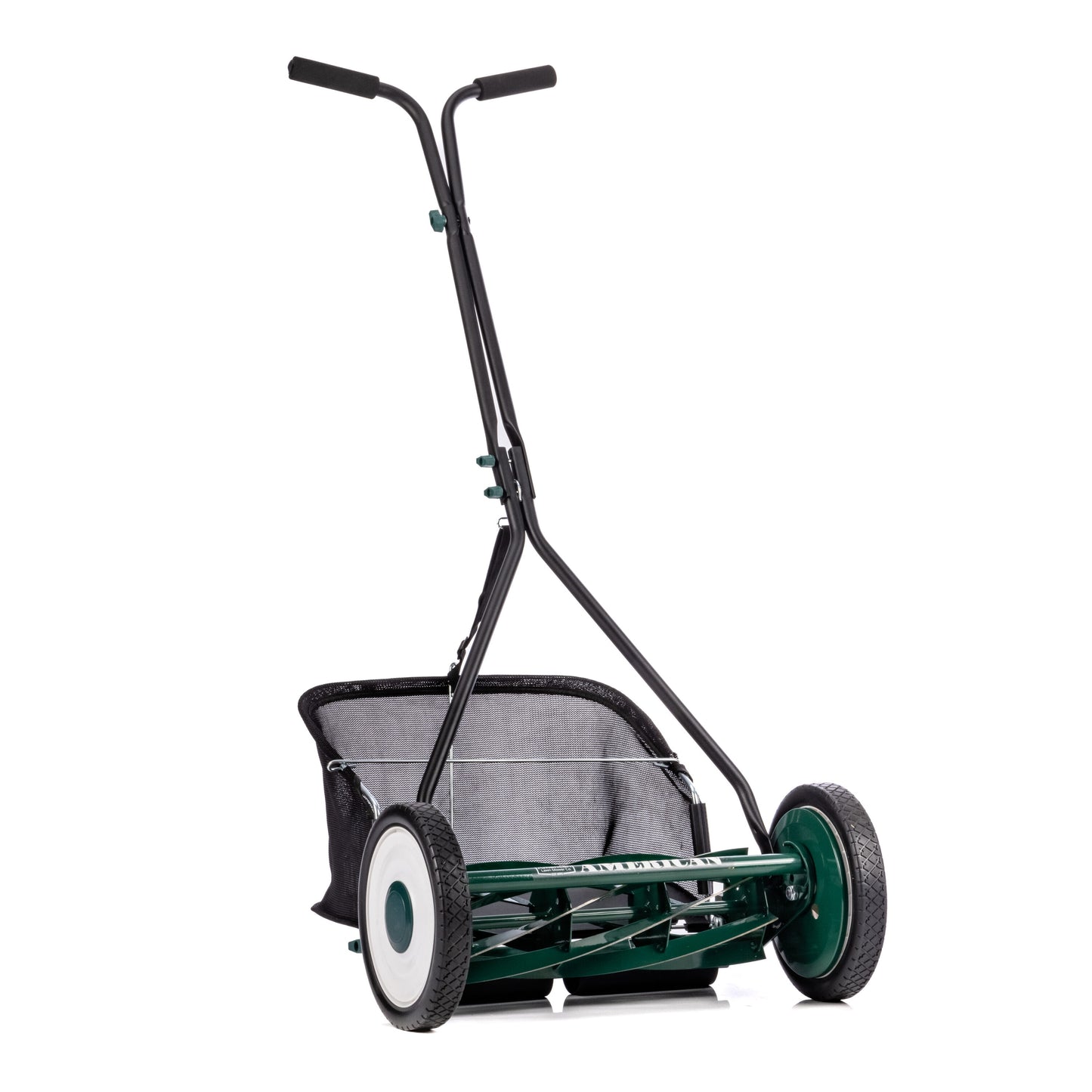 American Lawn Mower 16-Inch Reel Lawn Mower with Bagger, 7-Blade Reel, 10-Inch Wheel, Adjustable Cutting Height, Steel Deck 1725-16GC