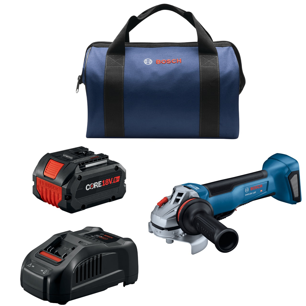 Bosch 5-in 18-volt 8-Amp Paddle Switch Brushless Cordless Angle grinder