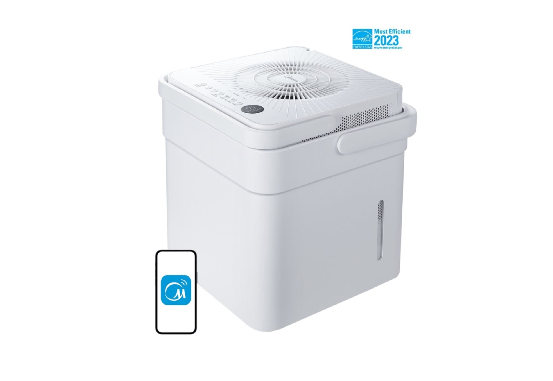 Midea Cube 20-Pint 2-Speed Wi-Fi Connected Dehumidifier ENERGY STAR (For Rooms 1001- 1500sq ft) MAD20S1QWT