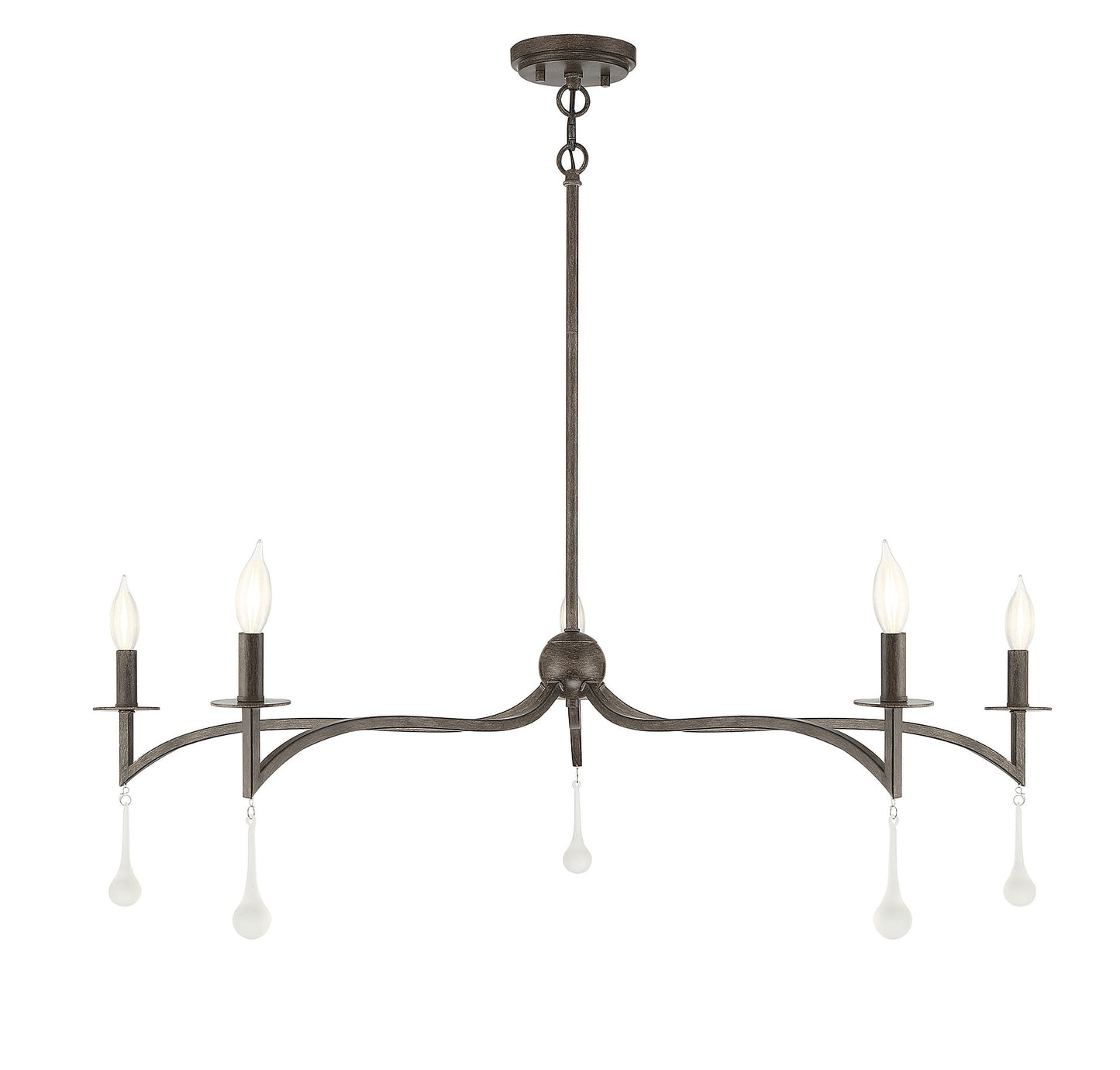 Savoy House Laramie 5 -Light Brown Traditional For Use in Bedrooms, Dining Rooms, Foyers, Kitchens, Living Rooms Chandelier