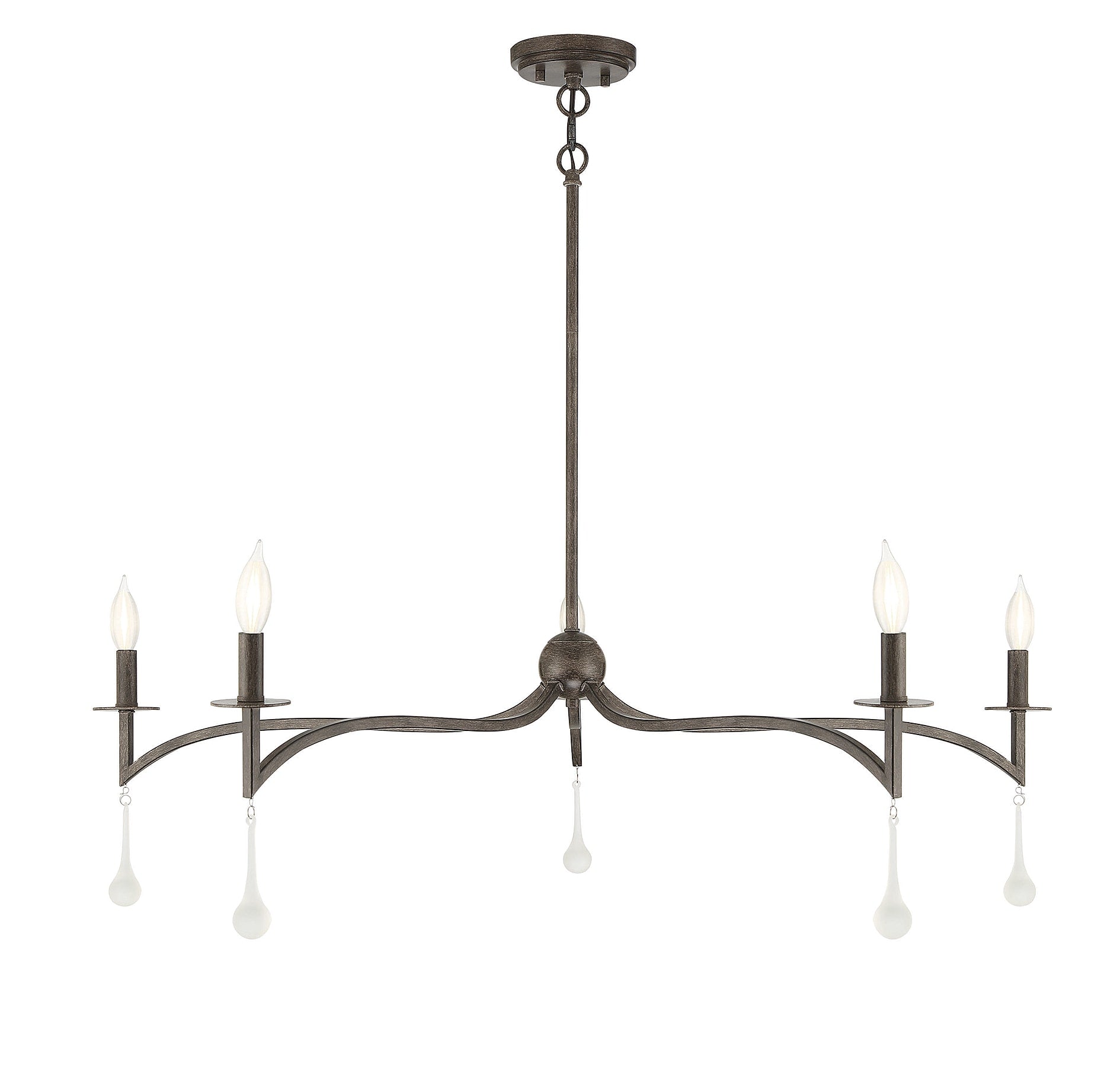 Savoy House Laramie 5 -Light Brown Traditional For Use in Bedrooms, Dining Rooms, Foyers, Kitchens, Living Rooms Chandelier