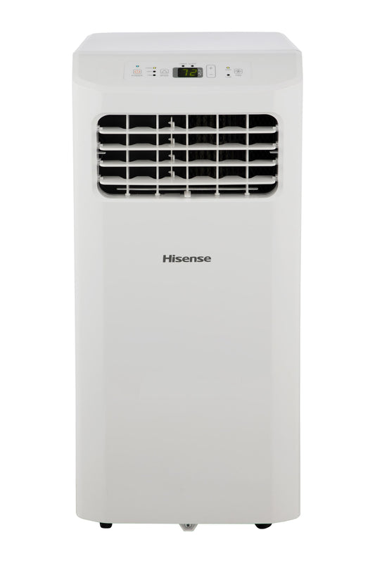 Hisense 6000-BTU DOE (115-Volt) White Vented Portable Air Conditioner with Remote Cools 250-sq ft AP0621CR1W