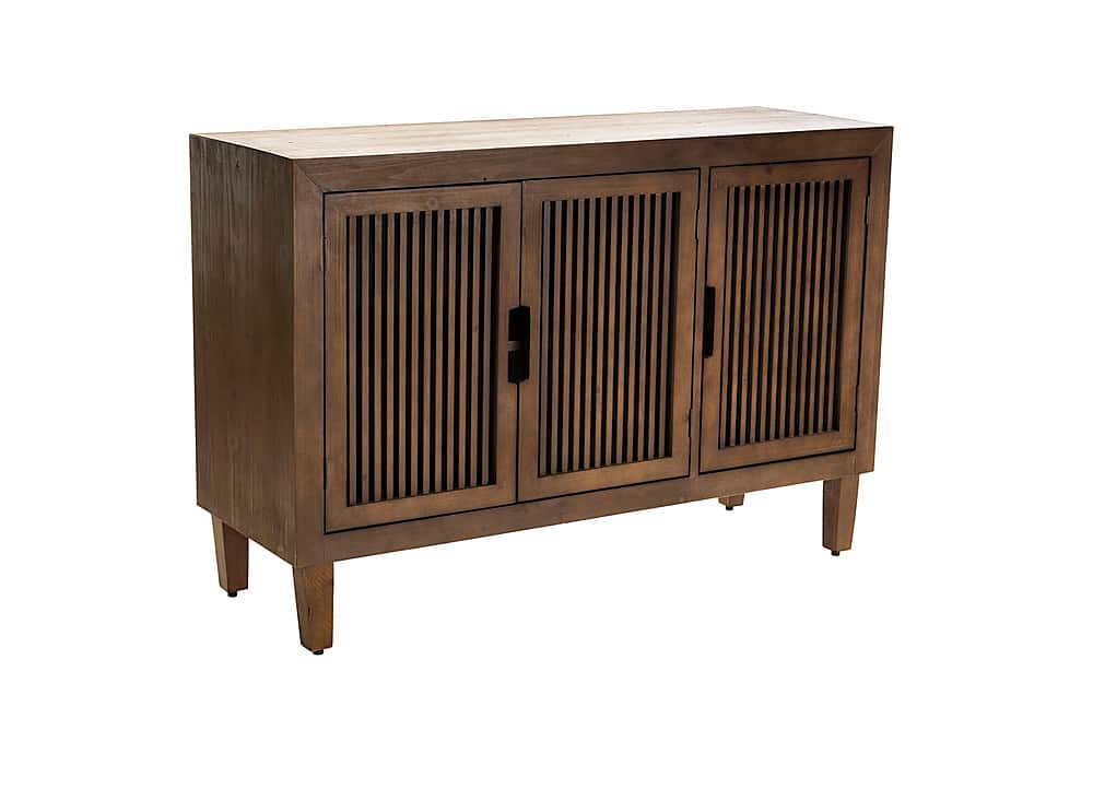 Adore Decor - Sawyer 3-Door Cabinet - Brown