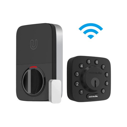 Ultraloq Black Single-Cylinder Deadbolt with Smartkey and Wi-Fi U-BOLT-WIFI-BK-B