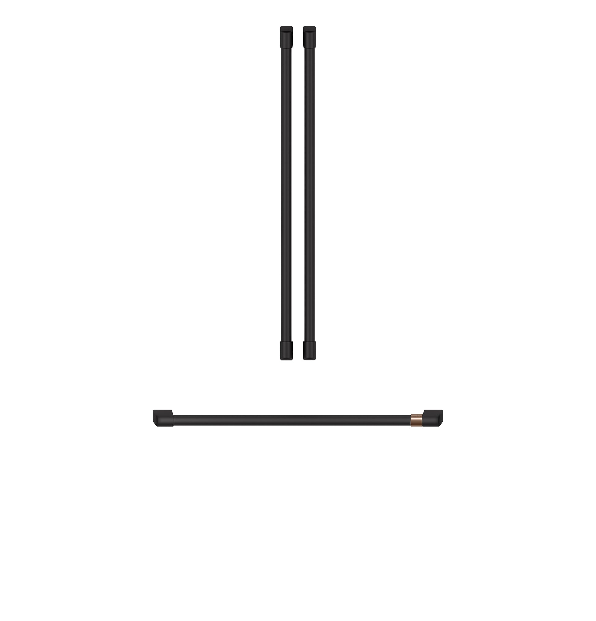 Cafe French Door Refrigerator 3 Piece Handle Kit- Flat Black