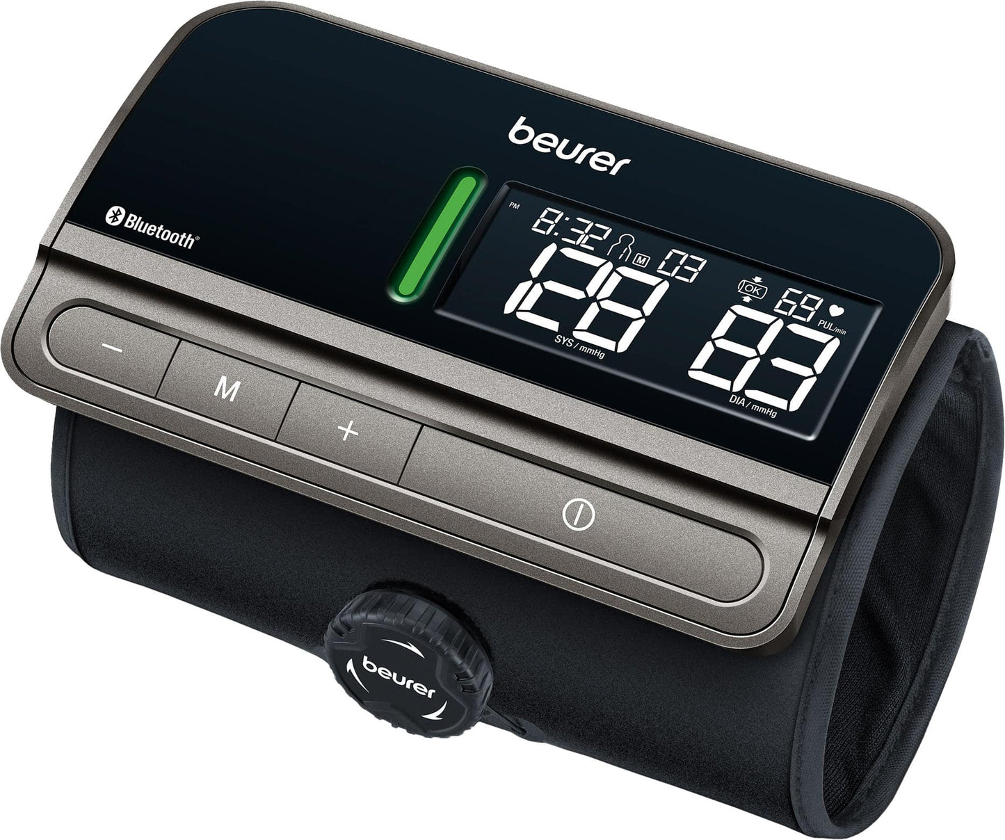 Beurer - Bluetooth One-Piece Blood Pressure Monitor - Black