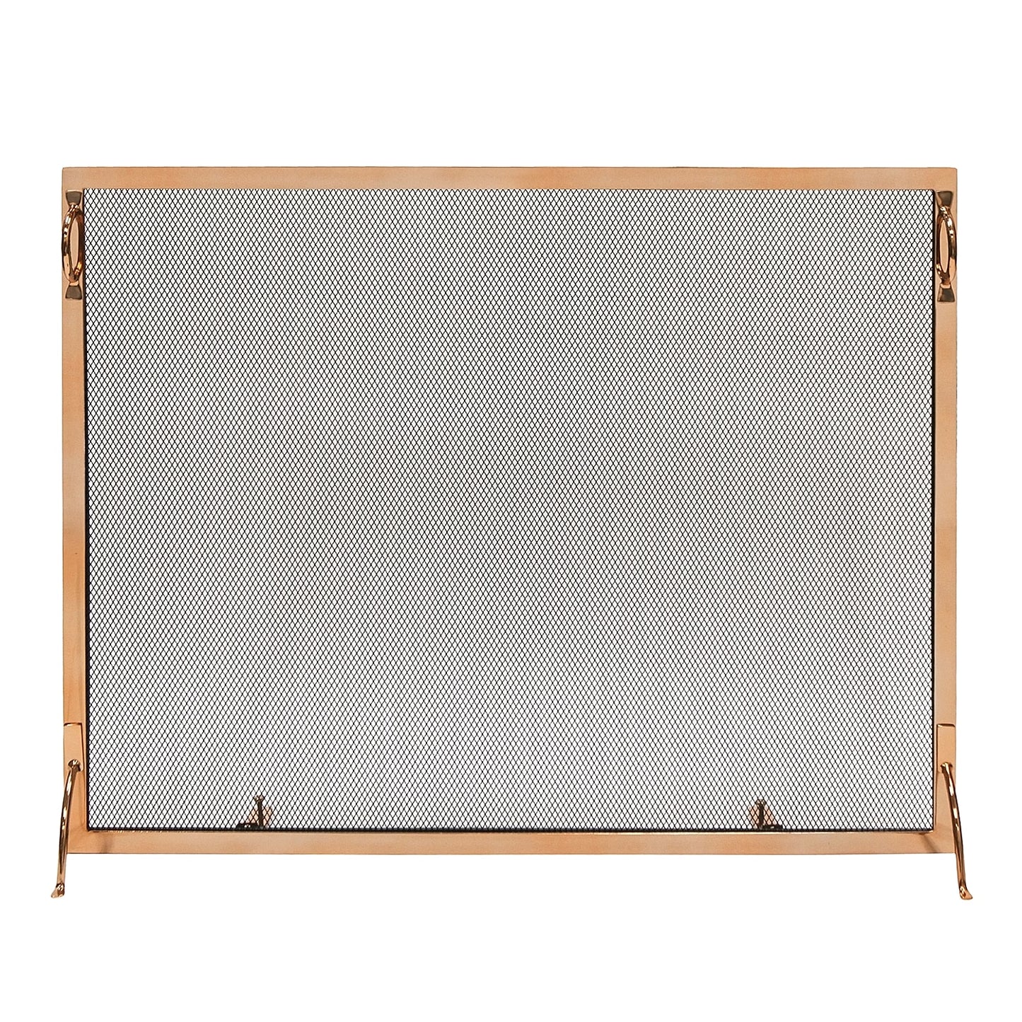 Minuteman International 8-in Copper Iron 1-Panel Flat Fireplace Screen SSM-3830CP