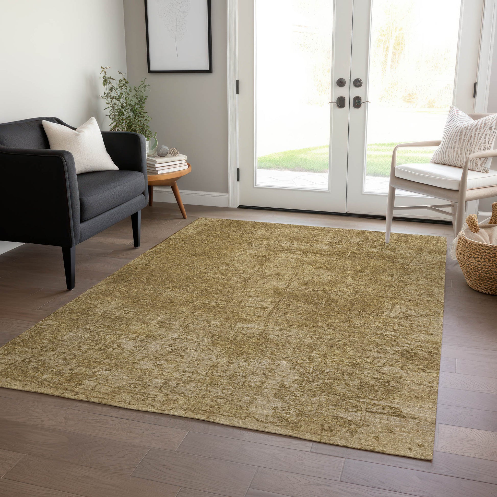 Addison Rugs Chantille ACN559BG 10 x 14 (ft) Beige Rectangular Indoor/Outdoor Geometric Machine washable Area rug