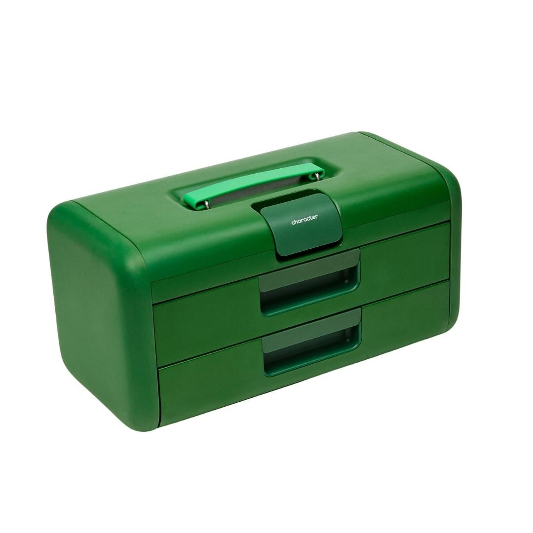 Character 17-in W x 8.25-in H x 8.25-in D 3-Drawer Green Steel Tool Box K-CHA-STG-TBX-GR-001