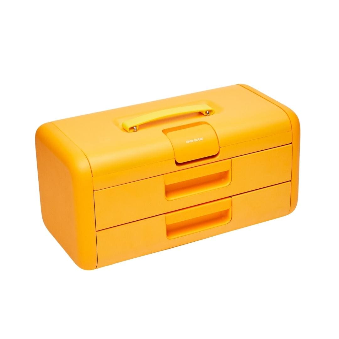 Character 17-in W x 8.25-in H x 8.25-in D 3-Drawer Yellow Steel Tool Box K-CHA-STG-TBX-YL-001