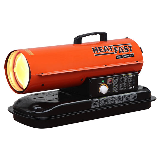 HeatFast 75000-BTU Forced Air Outdoor Kerosene Heater HF75K