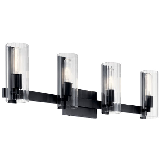 Kichler Jemsa 32-in 4 -Light Black Modern/contemporary Vanity light 5696824
