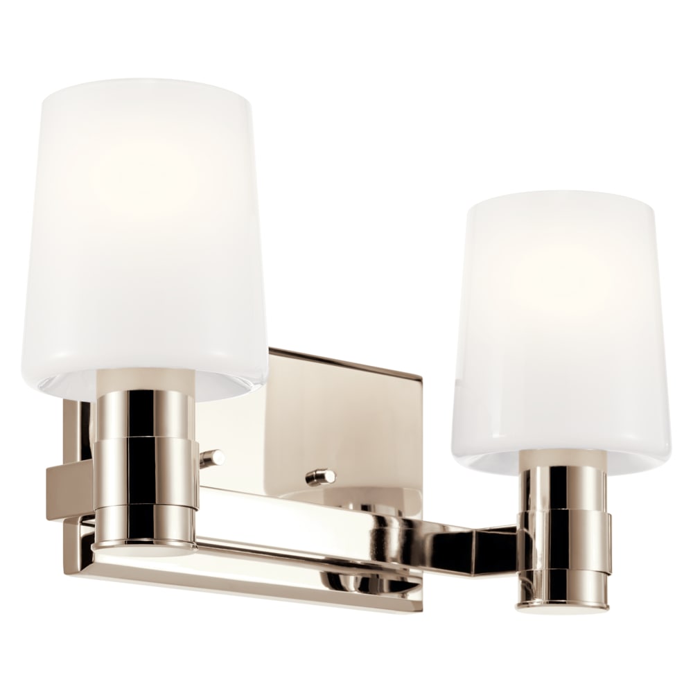 Kichler Adani 14.5-in 2 -Light Polished Nickel Modern/contemporary Vanity light 5696796