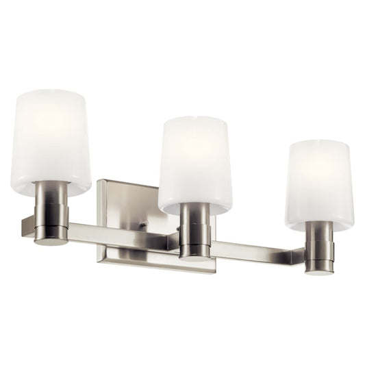 Kichler Adani 24-in 3 -Light Brushed Nickel Modern/contemporary Vanity light 5696792