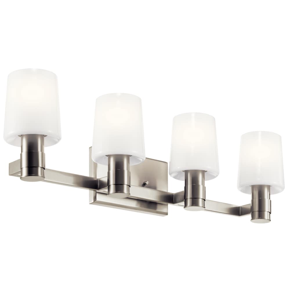 Kichler Adani 30-in 4 -Light Brushed Nickel Modern/contemporary Vanity light 5696794