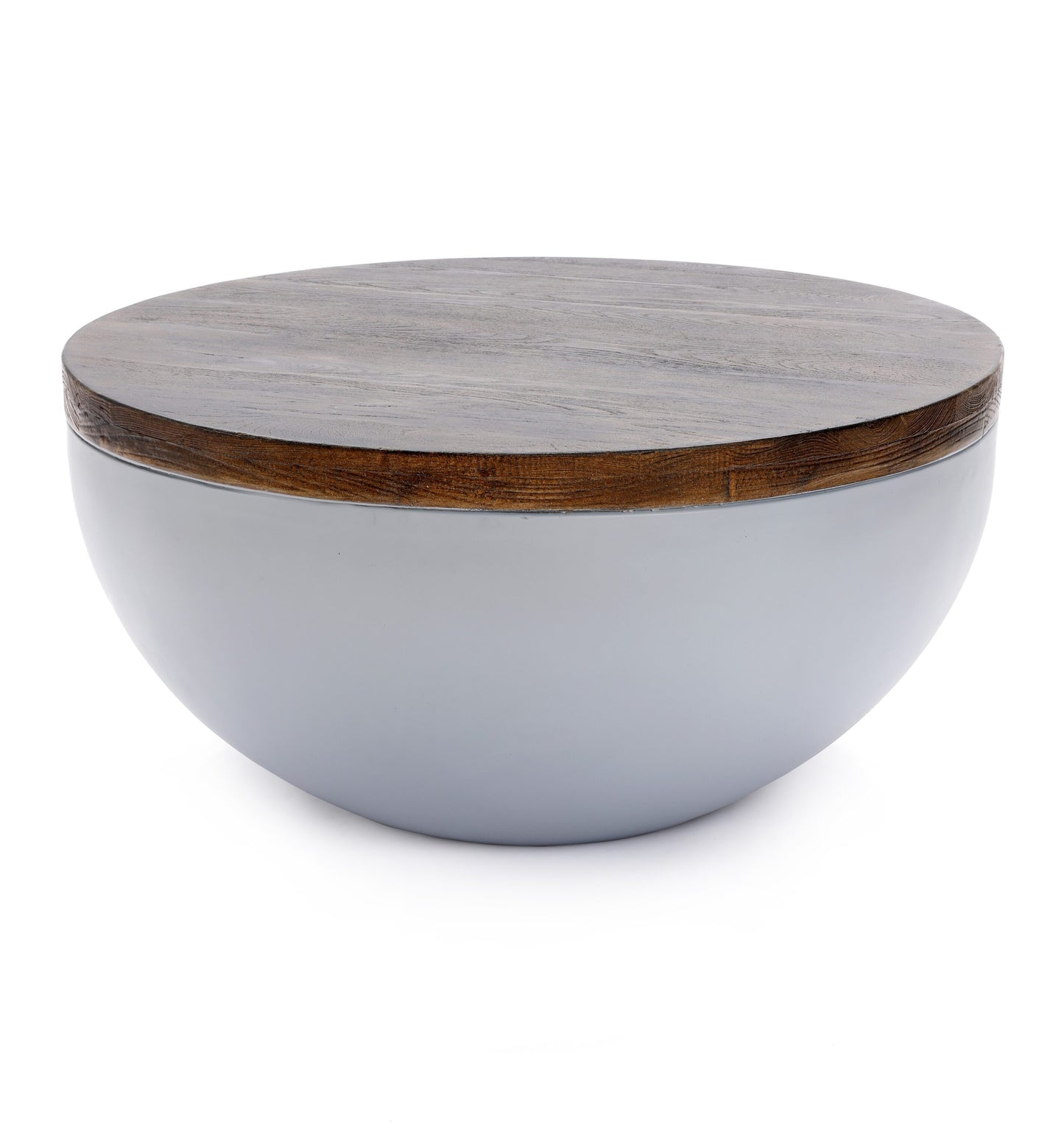 LuxenHome Round Outdoor Coffee Table 31.5-in W x 31.5-in L