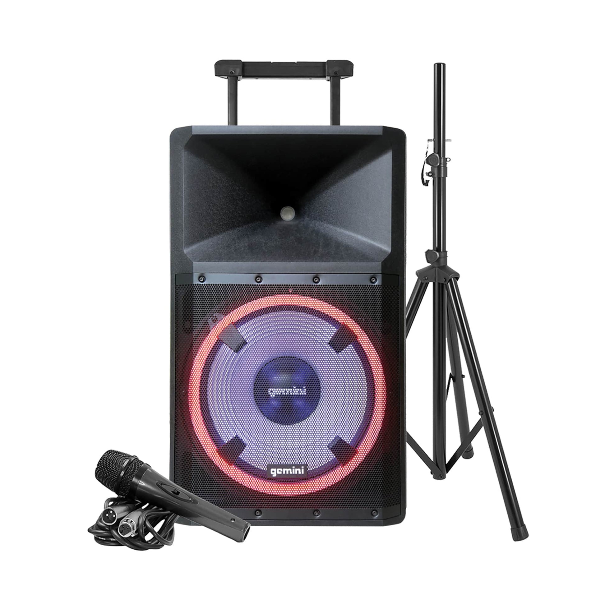 Gemini 2200 -Watt Bluetooth Indoor Portable Speaker in Black 1 Speaker Set