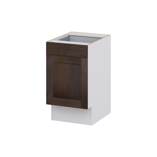 Hugo&Borg 18-in W x 34.5-in H x 24-in D Wood Base Fully assembled Cabinet (Recessed Panel Shaker)