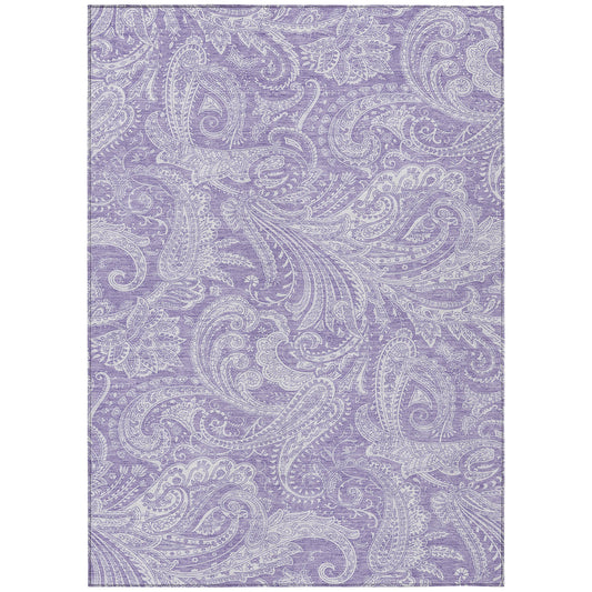 Addison Rugs Chantille ACN654LV 9 x 12 (ft) Lavender Rectangular Indoor/Outdoor Geometric Machine washable Area rug