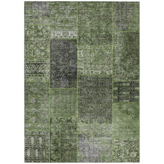 Addison Rugs Chantille ACN669OL 9 x 12 (ft) Olive Rectangular Indoor/Outdoor Geometric Machine washable Area rug