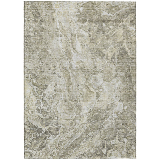 Addison Rugs Chantille ACN670TA 8 x 10 (ft) Tan Rectangular Indoor/Outdoor Geometric Machine washable Area rug