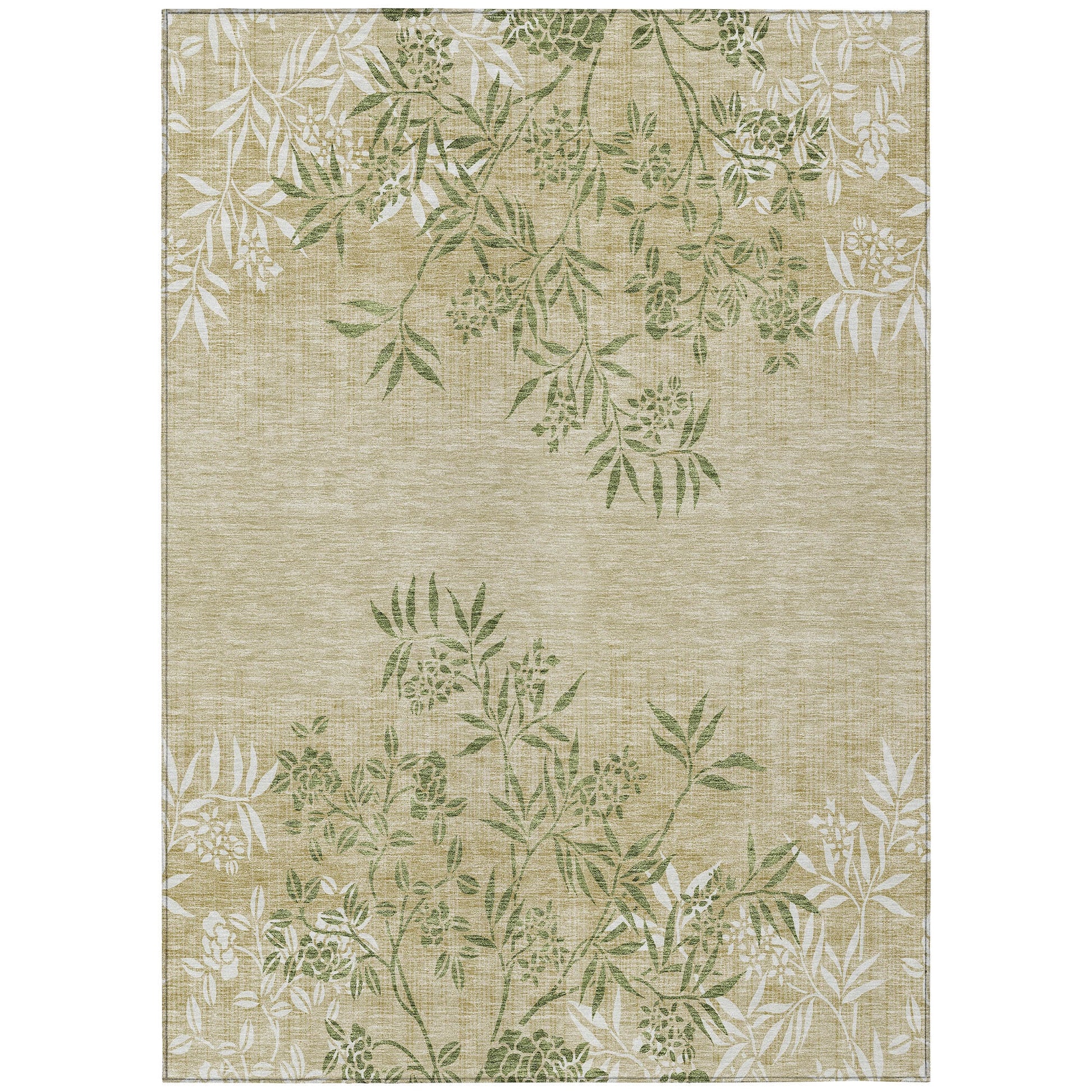 Addison Rugs Chantille ACN673KH 8 x 10 (ft) Khaki Rectangular Indoor/Outdoor Geometric Machine washable Area rug