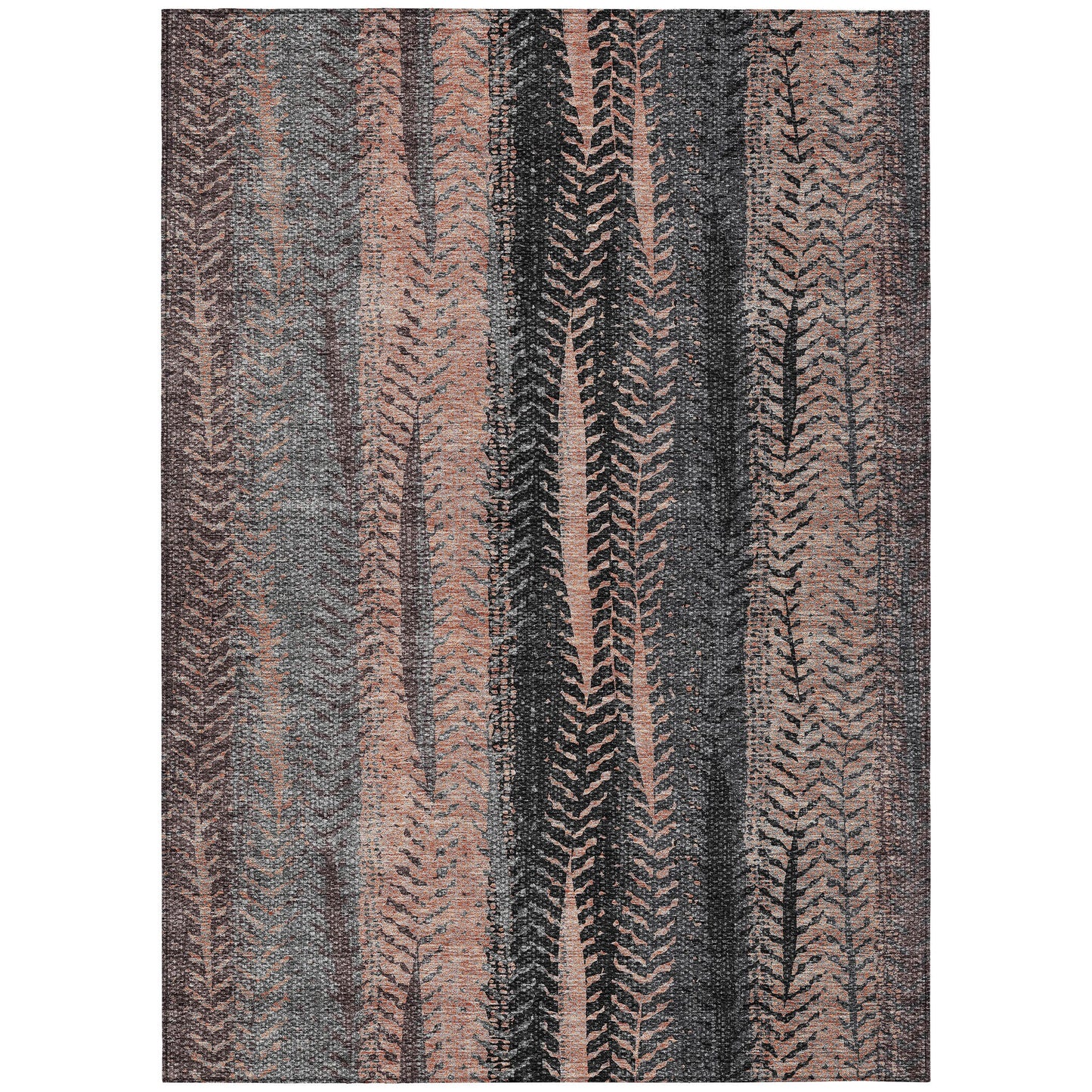Addison Rugs Chantille ACN693TR 8 x 10 (ft) Terracotta Rectangular Indoor/Outdoor Geometric Machine washable Area rug