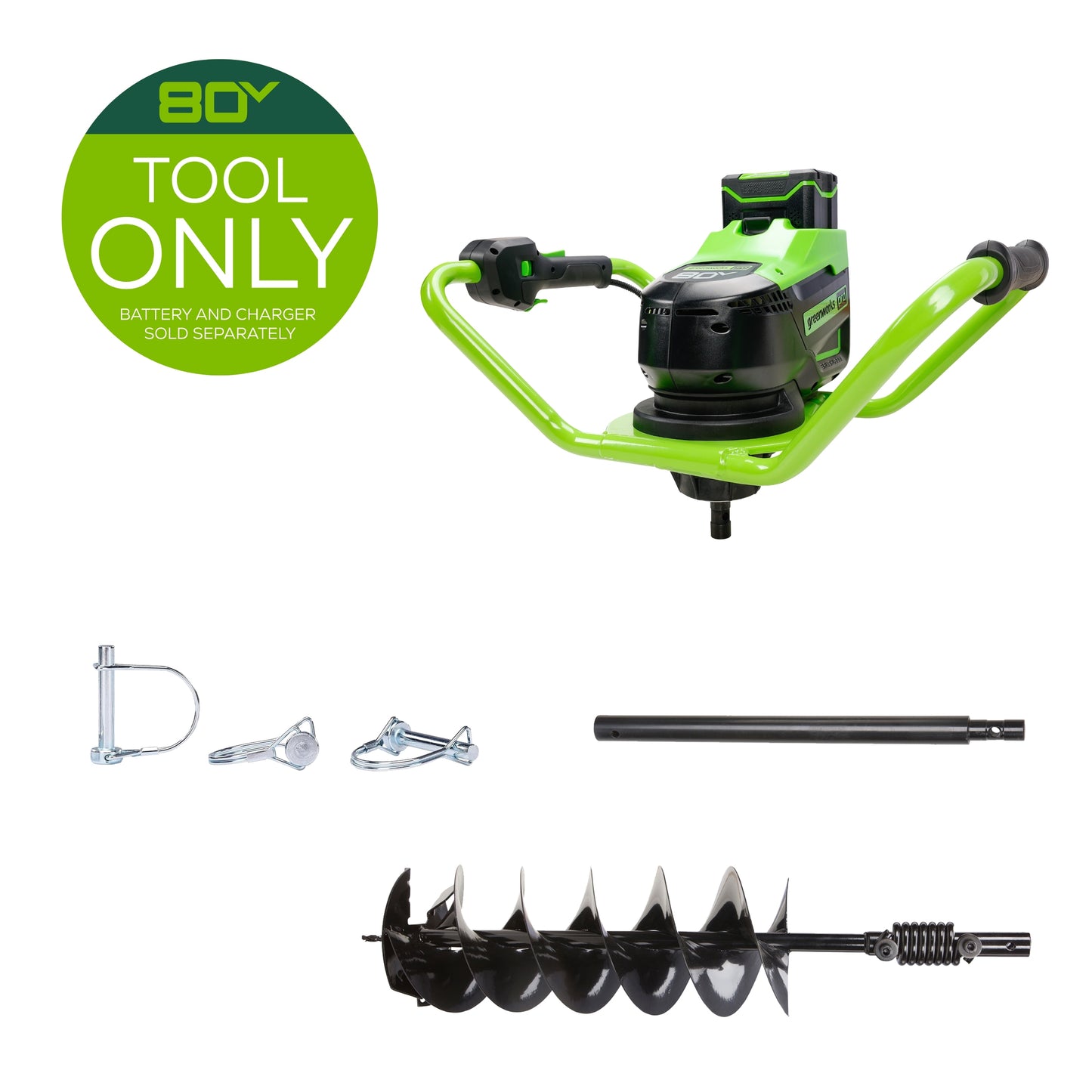 Greenworks 1-man Auger Powerhead with 8-in Bit(s) Included EA80L00B