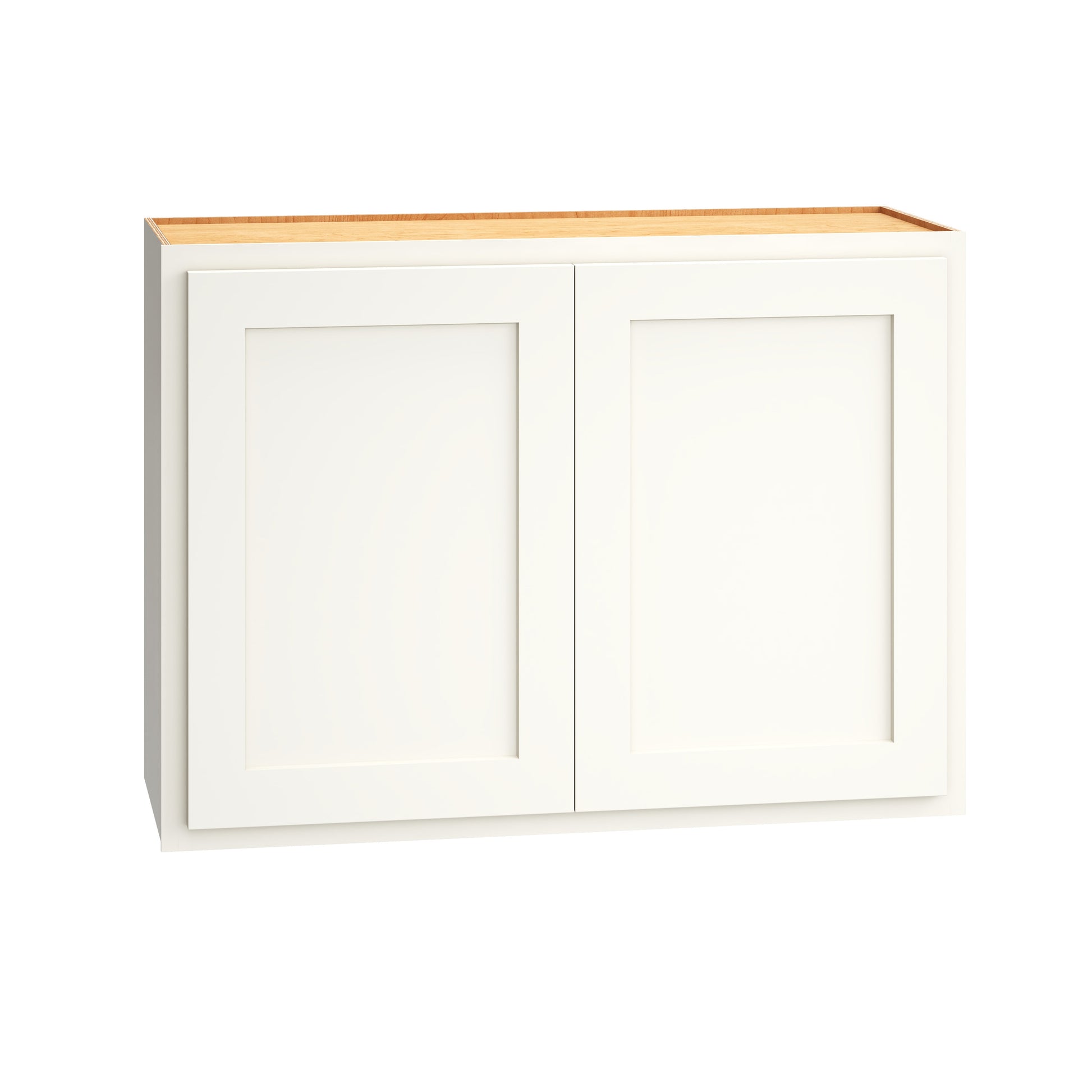 Diamond Express Jamestown 33-in W x 24-in H x 12-in D White Partial Overlay Wall Fully assembled Plywood Cabinet Recessed Panel Shaker