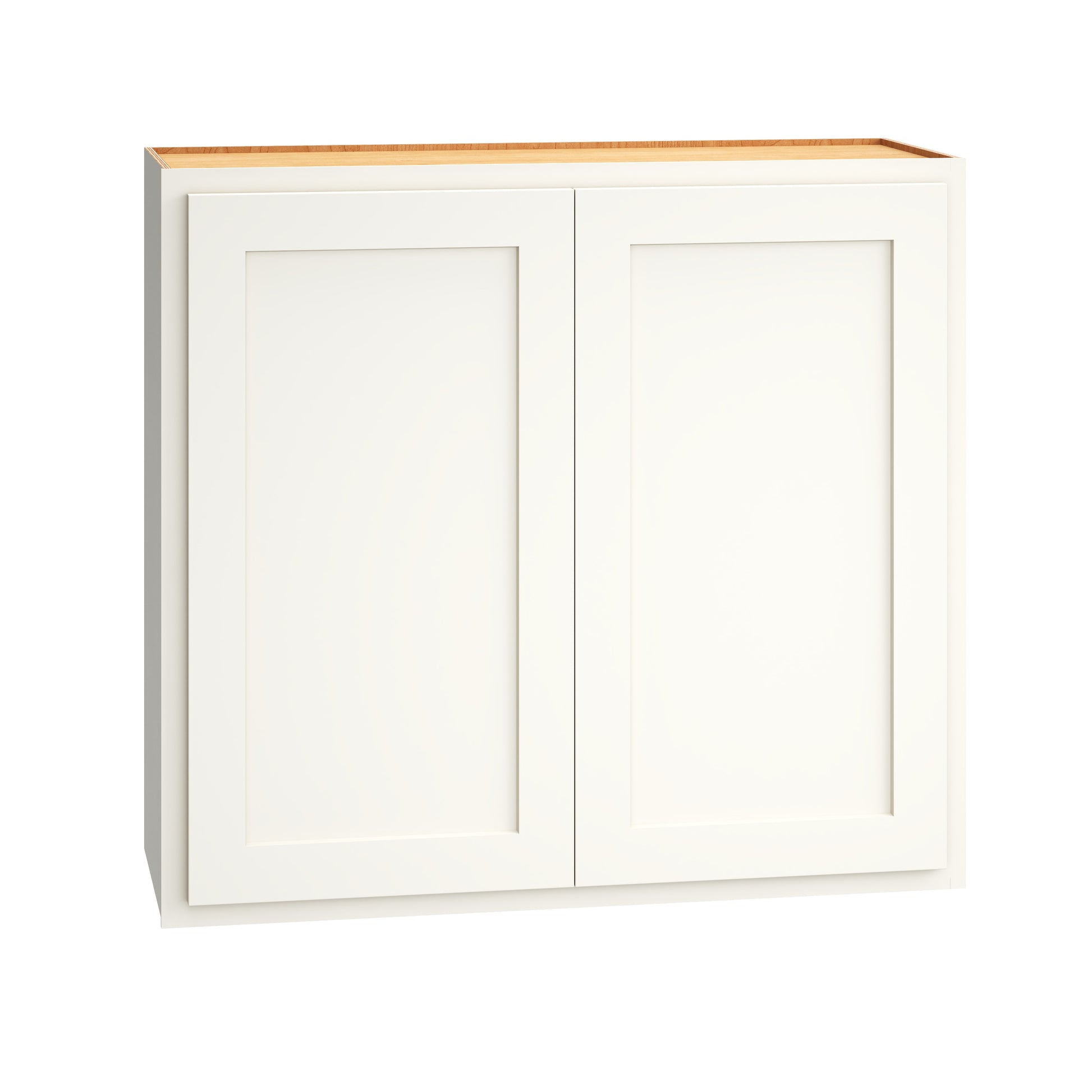 Diamond Express Jamestown 33-in W x 30-in H x 12-in D White Partial Overlay Wall Fully assembled Plywood Cabinet Recessed Panel Shaker