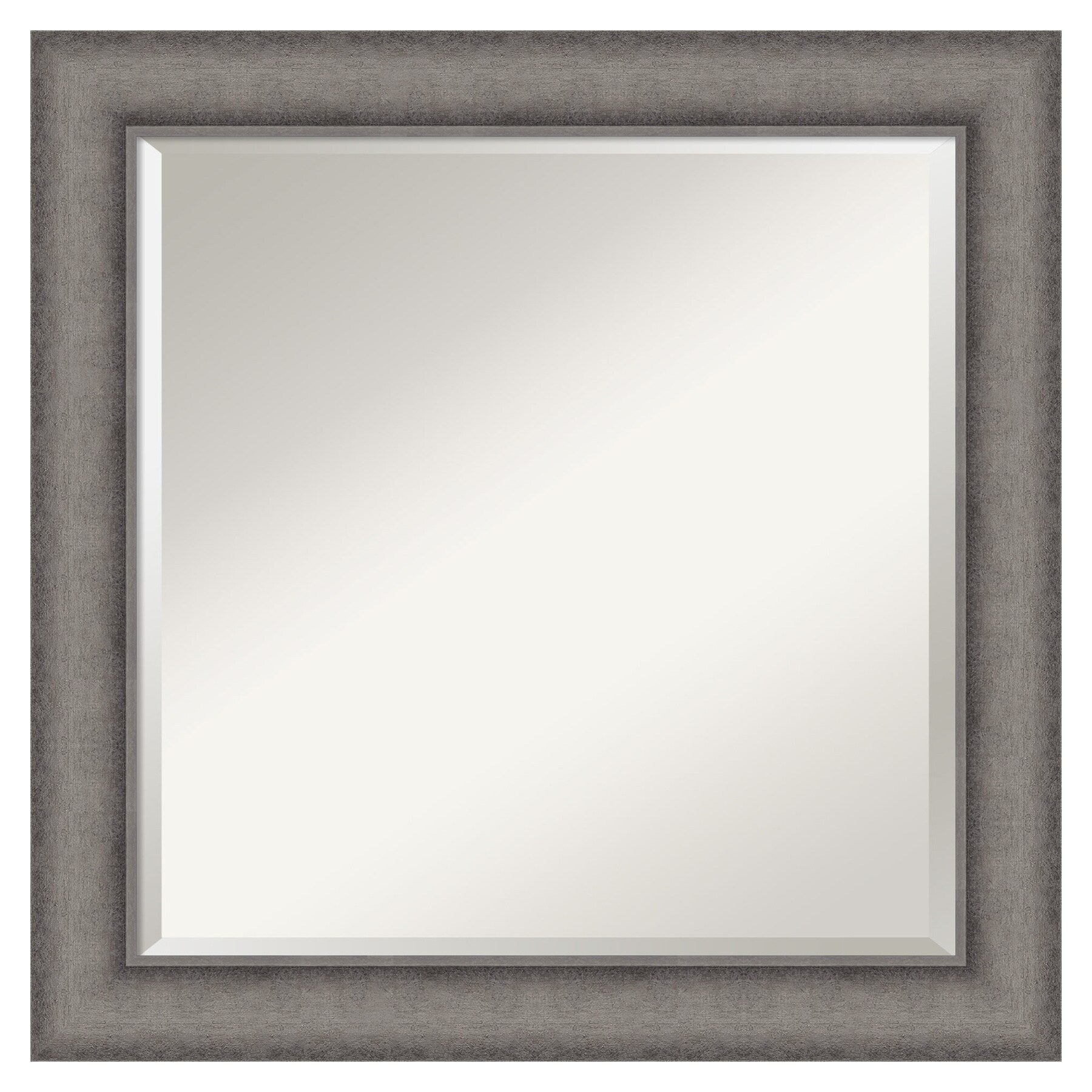 Amanti Art Burnished Concrete Frame 24.5-Inches W x 24.5-Inches H Square Burnished Concrete Framed Vanity Mirror
