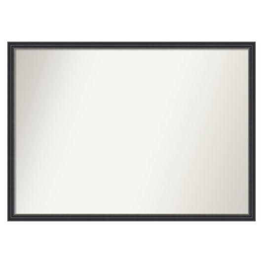 Amanti Art Stylish Black Frame 40-Inches W x 29-Inches H Rectangle Stylish Black Framed Wall Mirror