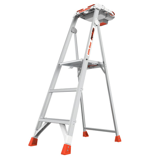 Little Giant Ladders Paint Pro 5-ft Aluminum Type 1aa- 375-lb Load Capacity Platform Step Ladder 15165-001