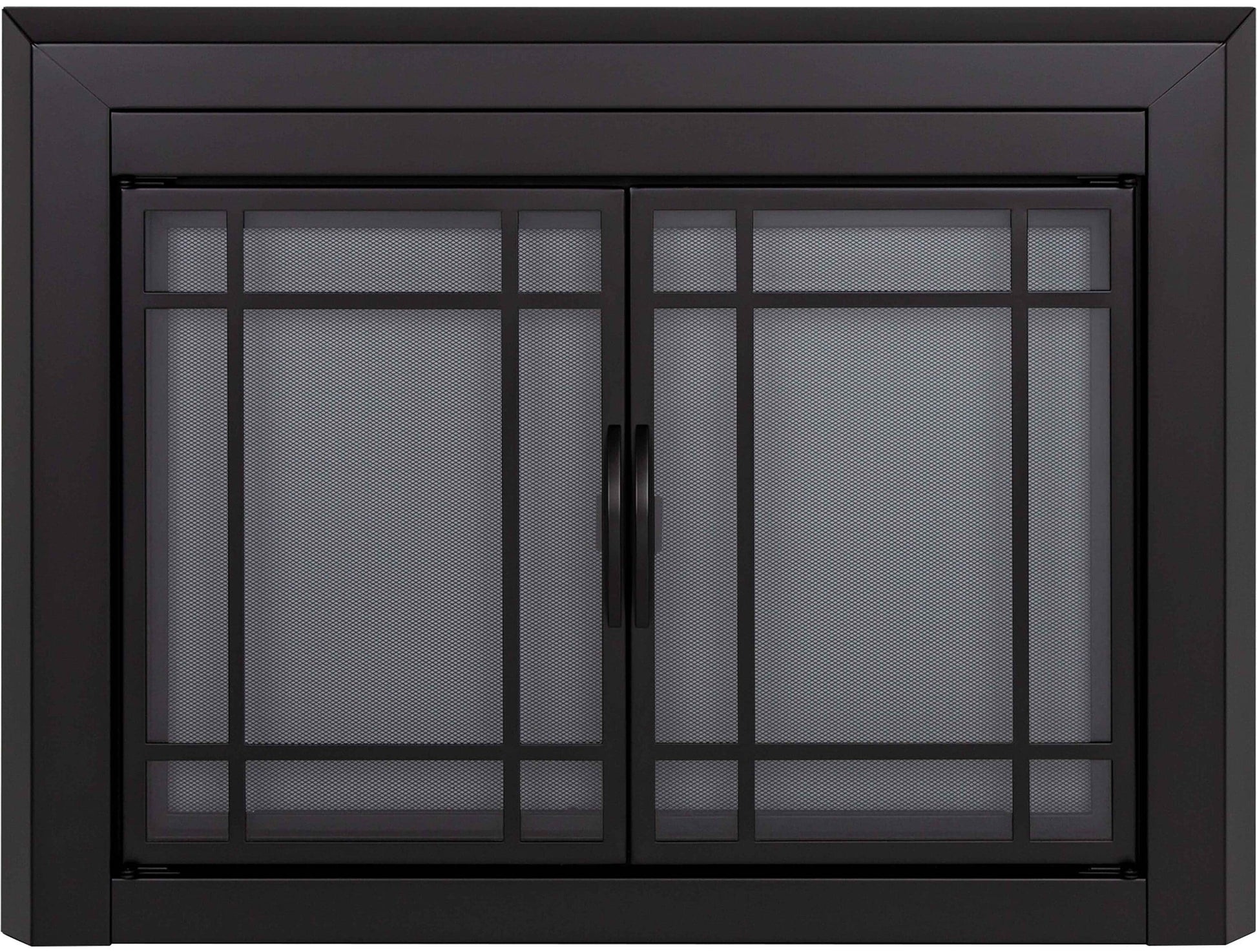 Pleasant Hearth Easton Black Small Cabinet-style Fireplace Doors with Smoke Tempered Glass EA-5010