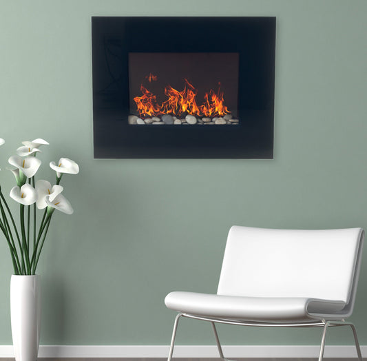 Hastings Home 26-in W Black LED Electric Fireplace 188383ONG