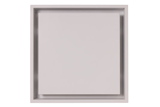 Aria Vent 14-in x 14-in Steel Satin White Sidewall/Ceiling Return Air Grille DWFRX14X14SWH