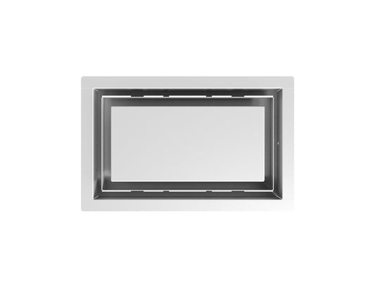 Aria Vent 30-in x 10-in 1-way Steel Satin White Sidewall/Ceiling Register DWALL10X30SWH-HP